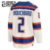 Lasten NHL Edmonton Oilers Pelipaita 2025-26 Fanatics Premium Evan Bouchard Alternate Valkoinen